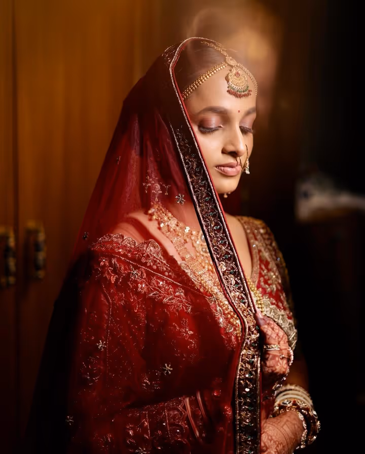 Bridal soft glam look